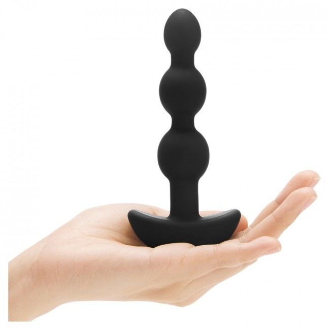 B-VIBE - TÉLÉCOMMANDE ANAL TRIPLET NOIR BILLES