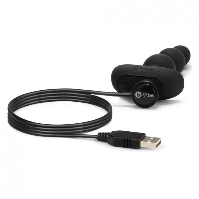 B-VIBE - TÉLÉCOMMANDE ANAL TRIPLET NOIR BILLES