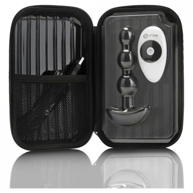 B-VIBE - TÉLÉCOMMANDE ANAL TRIPLET NOIR BILLES
