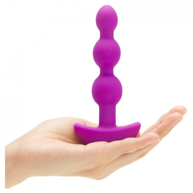B-VIBE - TÉLÉCOMMANDE ANAL TRIPLET PERLES ROSE