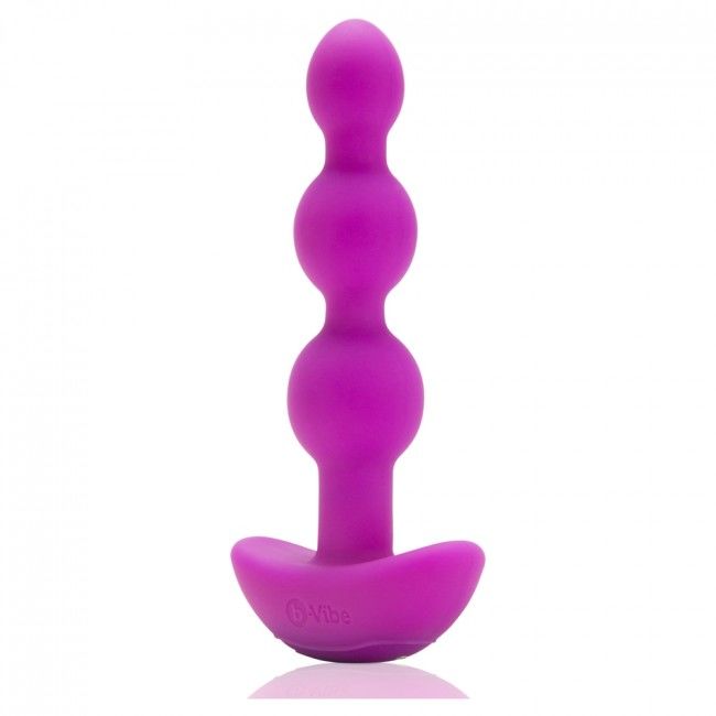 B-VIBE - TÉLÉCOMMANDE ANAL TRIPLET PERLES ROSE