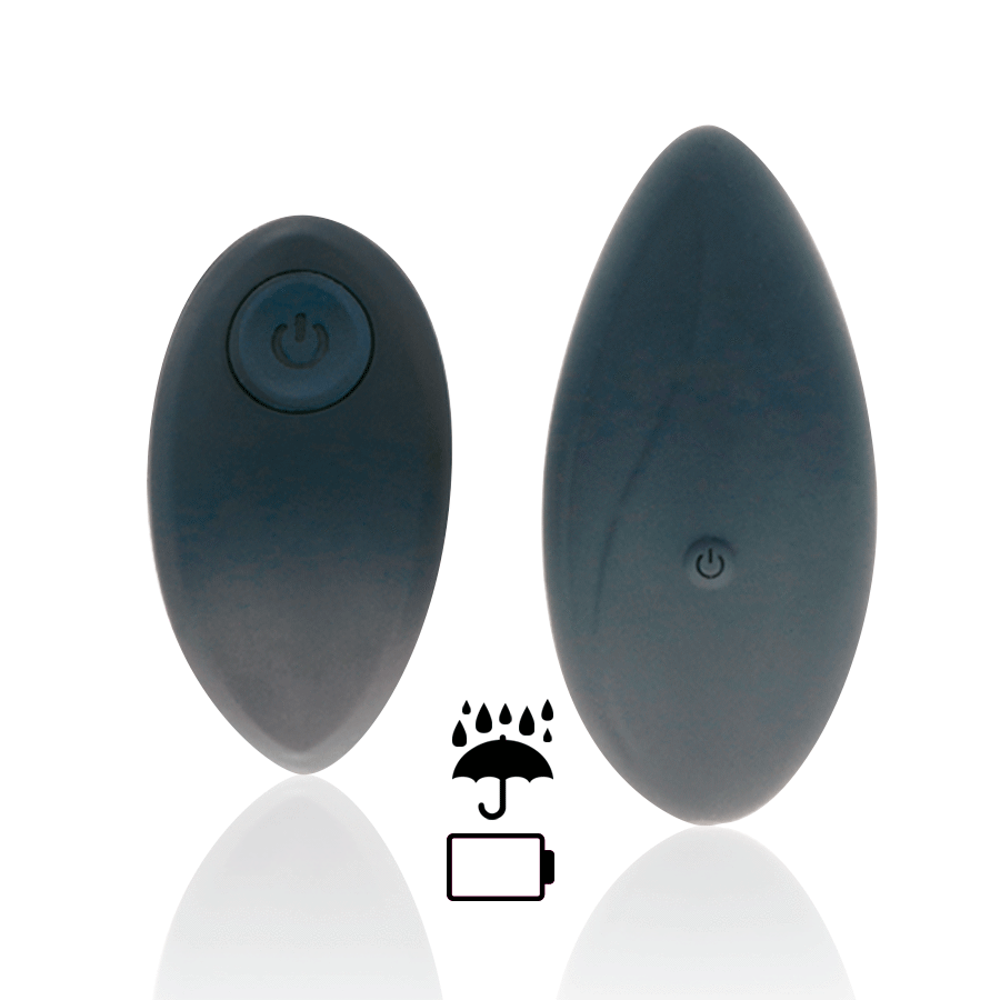BLACK&SILVER - ZARA REMOTE CONTROL STIMULATOR WITH FREE SLIP