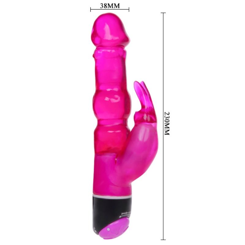 BAILE - VIBRATEUR ONDE DI PLEASURE FANTASY AVEC LAPIN 23 CM