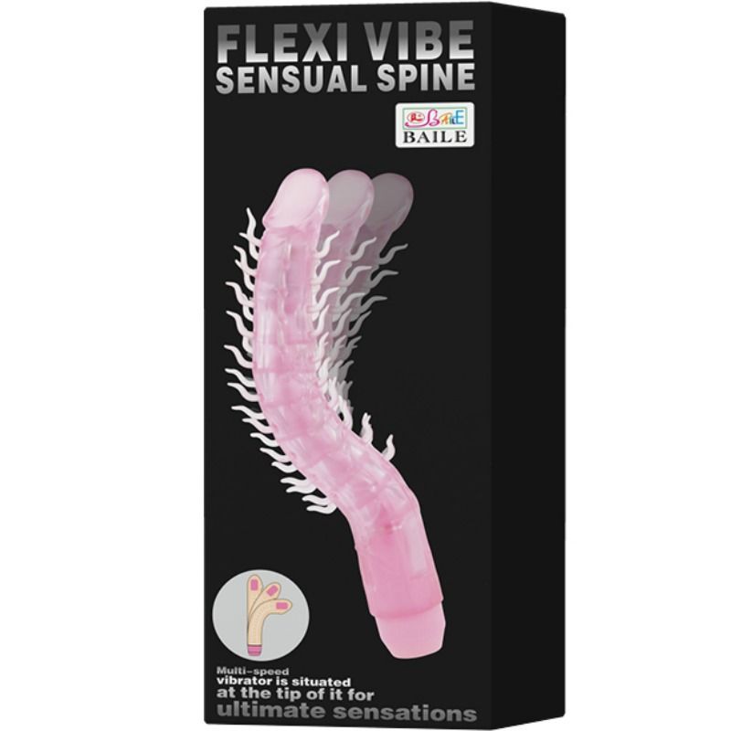 BAILE - GODE VIBRANT FLEXIBLE SENSUEL SPINE FLEXI VIBE 23,5 CM