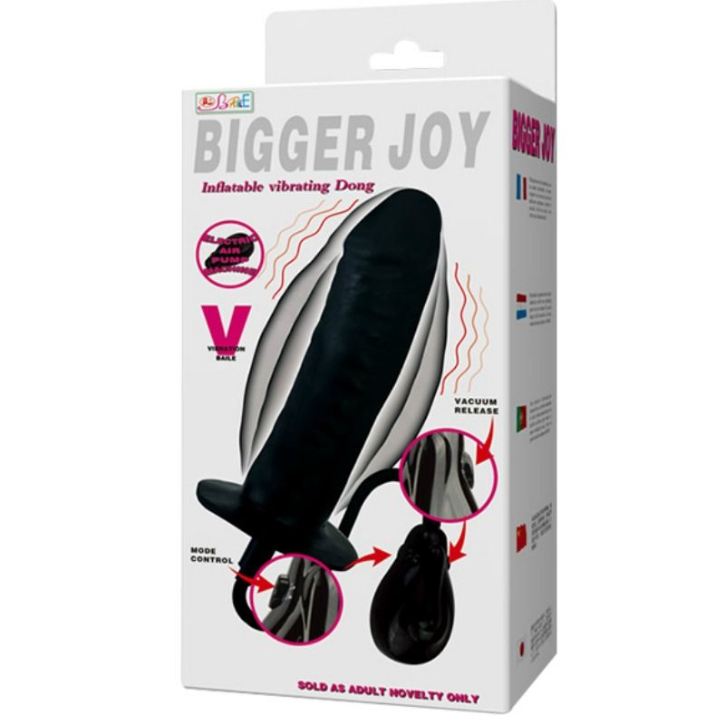BAILE - INFLATABLE DILDO BIGGER JOY WITH VIBRATION 16 CM