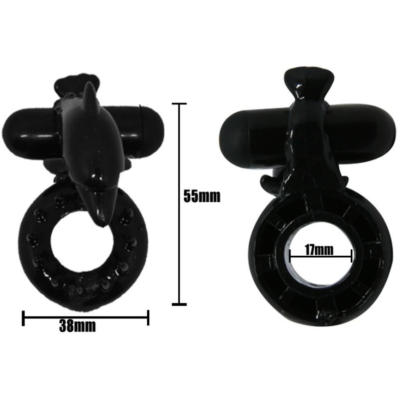 BAILE - ANNEAU SWEET RING AVEC STIMULATEUR DE CLITORIS DELPHIN
