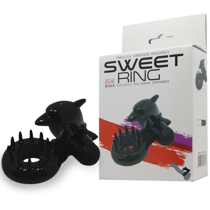 BAILE - ANNEAU SWEET RING AVEC STIMULATEUR DE CLITORIS DELPHIN