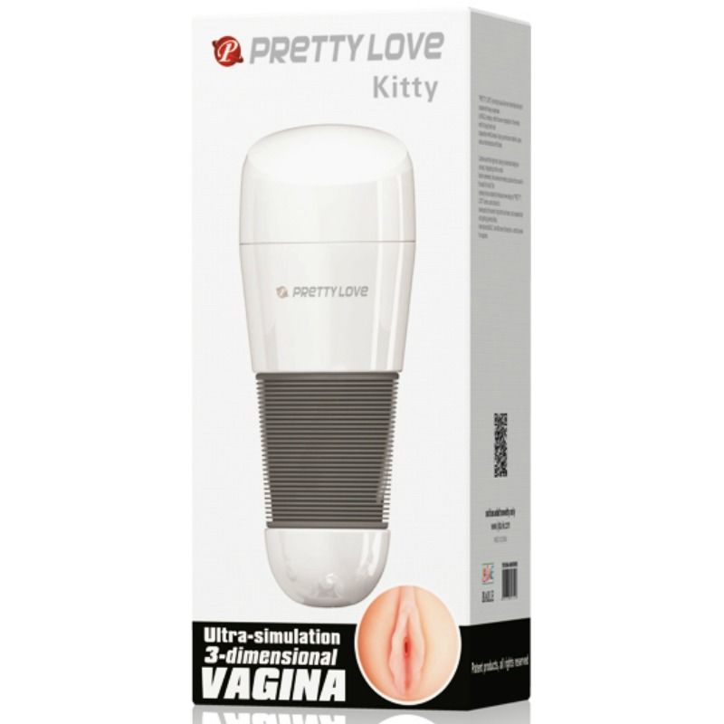 PRETTY LOVE - MASTURBATEUR VAGIN BLANC KITTY 2