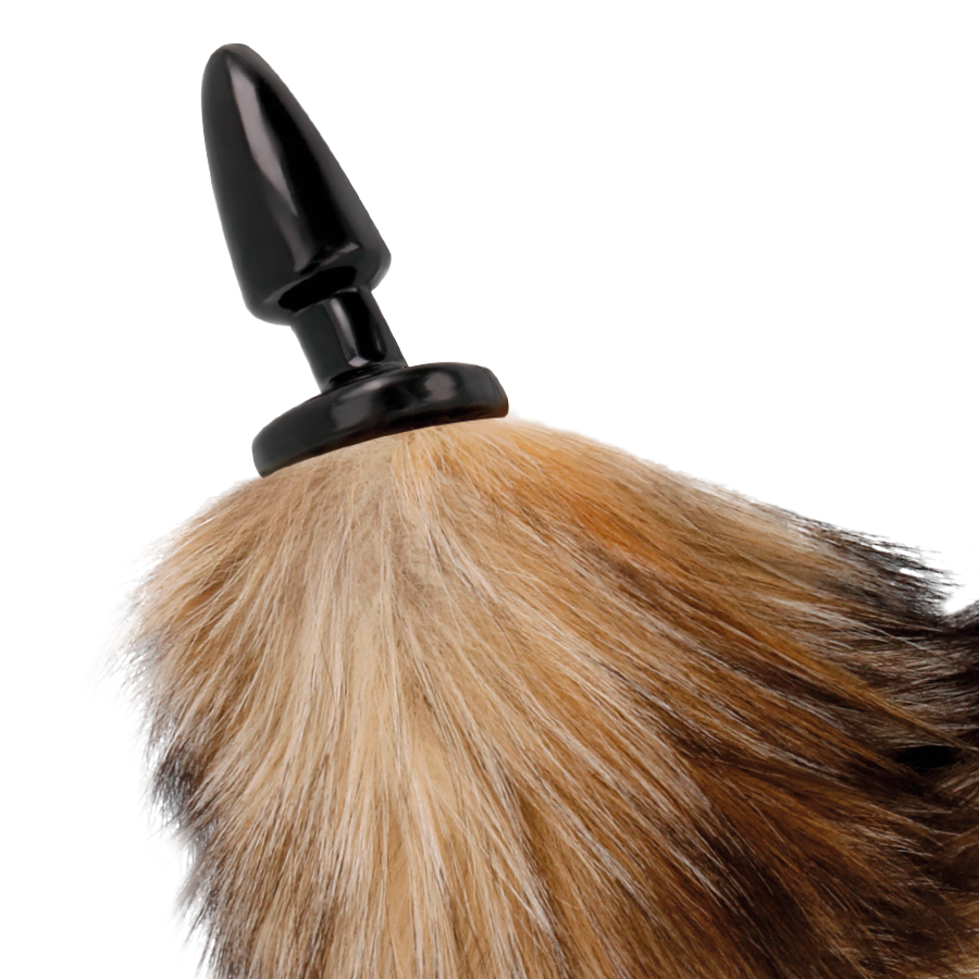 DARKNESS - NATURAL TAIL WITH 10 CM SILICONE BUTT PLUG