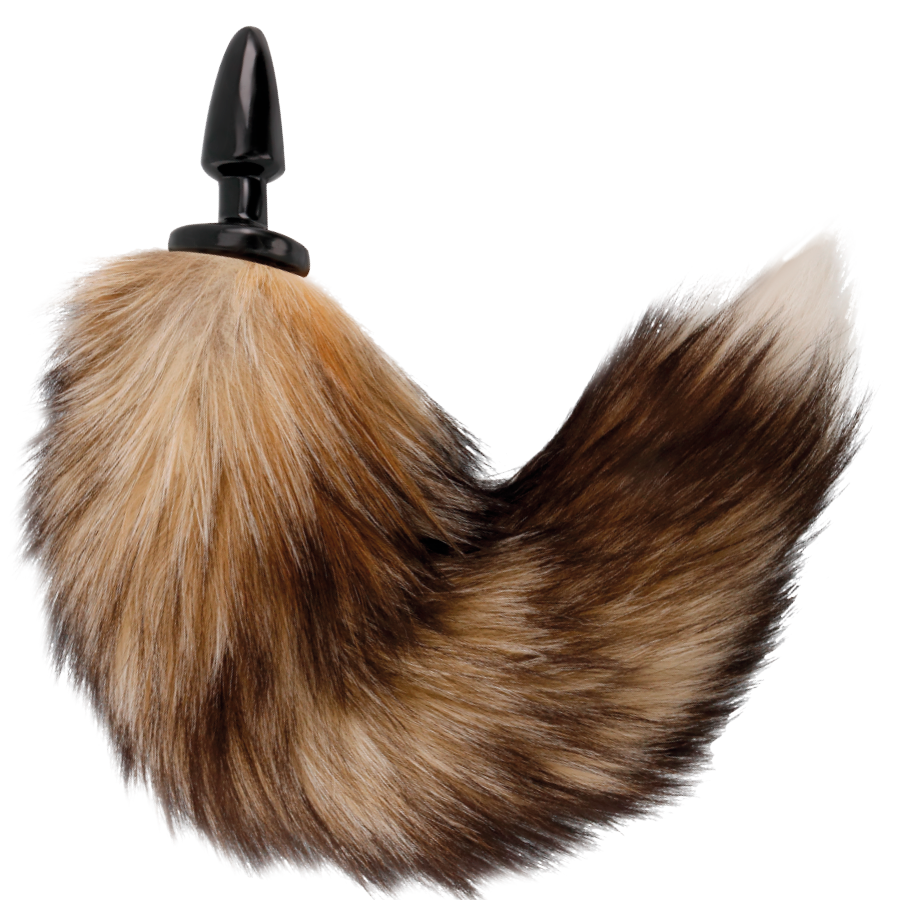 DARKNESS - NATURAL TAIL WITH 10 CM SILICONE BUTT PLUG