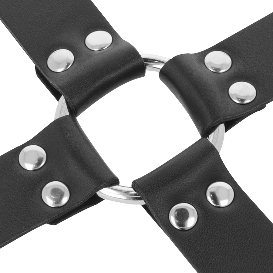 DARKNESS - MENOTTES PIEDS ET MAINS EN CUIR NOIR