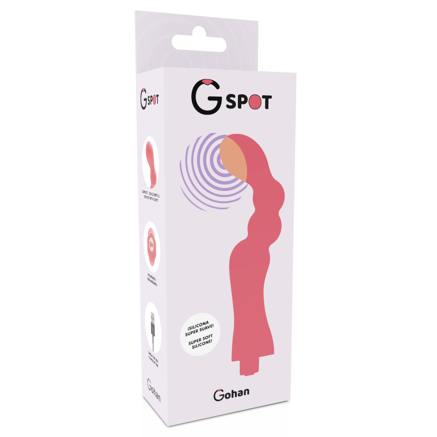 G-SPOT - VIBRATEUR GOHAN G-SPOT ROUGE CLAIR