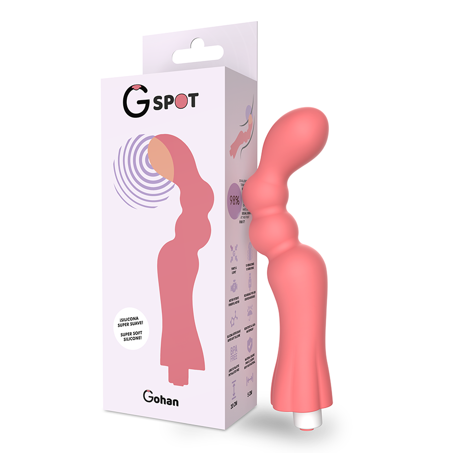 G-SPOT - VIBRATEUR GOHAN G-SPOT ROUGE CLAIR
