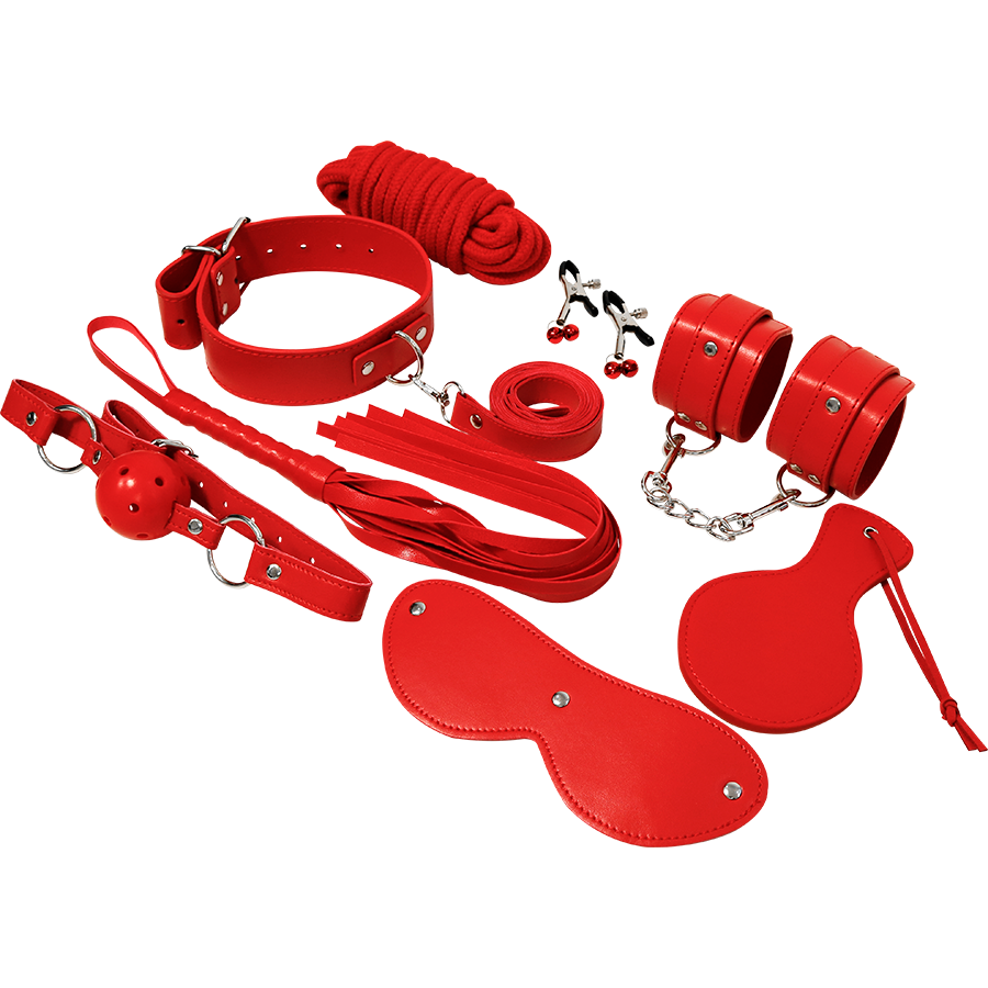 EXPÉRIENCE - KIT FÉTICHE BDSM SÉRIE ROUGE
