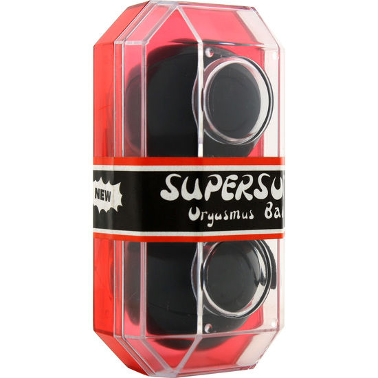 SEVEN CREATIONS - BLACK SUPERSOFT ORGASMIC BALLS