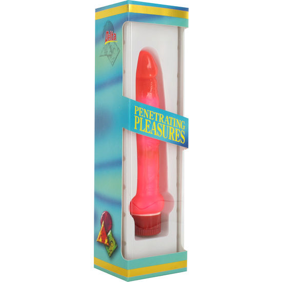 SEVEN CREATIONS - JELLY PINK THIN ANAL VIBRATOR