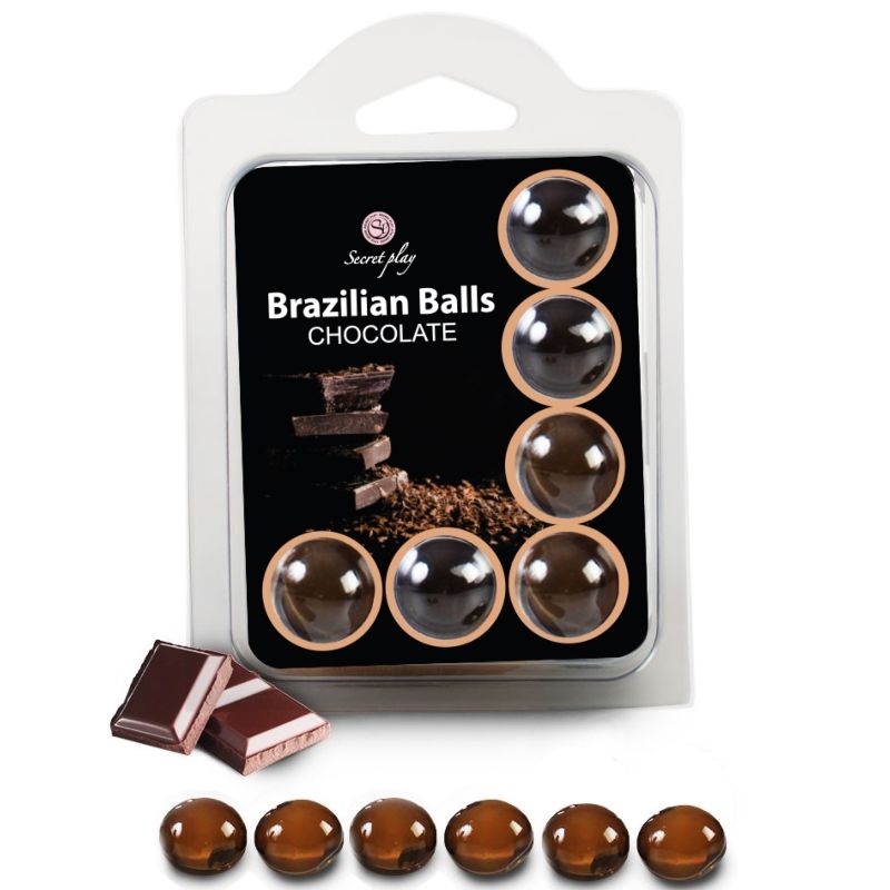 SECRETPLAY - SET 6 BOULES DE CHOCOLAT BRÉSILIEN