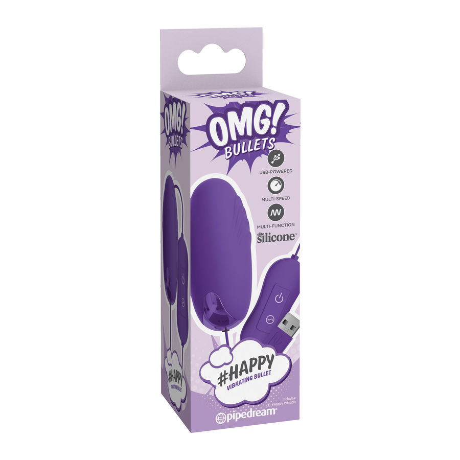 OMG - HAPPY POWERFUL VIBRATOR LILAC BULLET