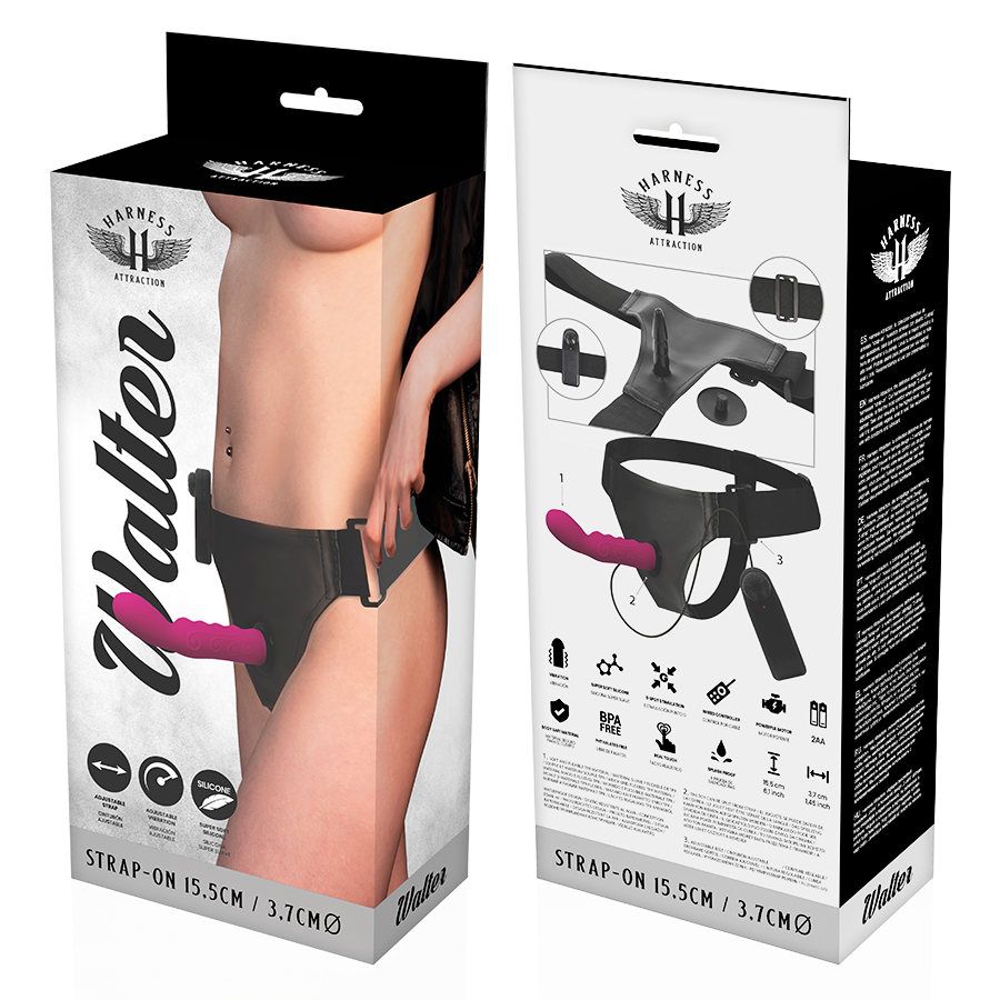 HARNAIS ATTRACTION - RNES WALTER AVEC VIBRATION 15,5 CM -OU- 3,7 CM