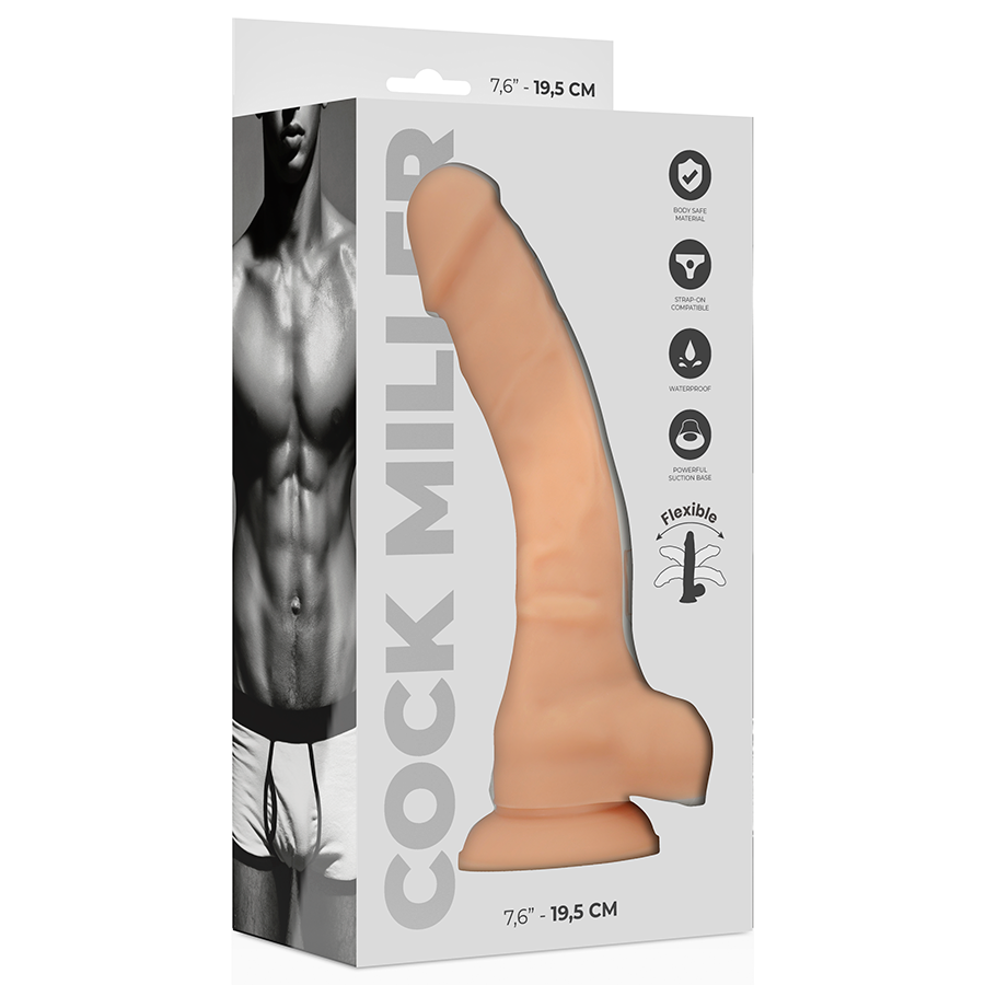 COCK MILLER - COCKSIL EN SILICONE DENSITE ARTICULÉ 19,5 CM