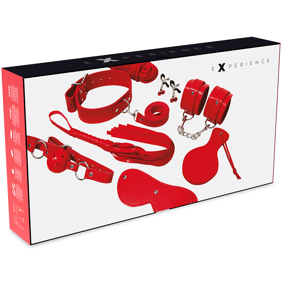 EXPÉRIENCE - KIT FÉTICHE BDSM SÉRIE ROUGE