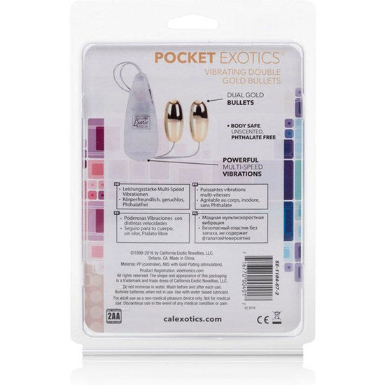 CALEXOTICS - BALLES VIBRATOIRES GOLD DUO