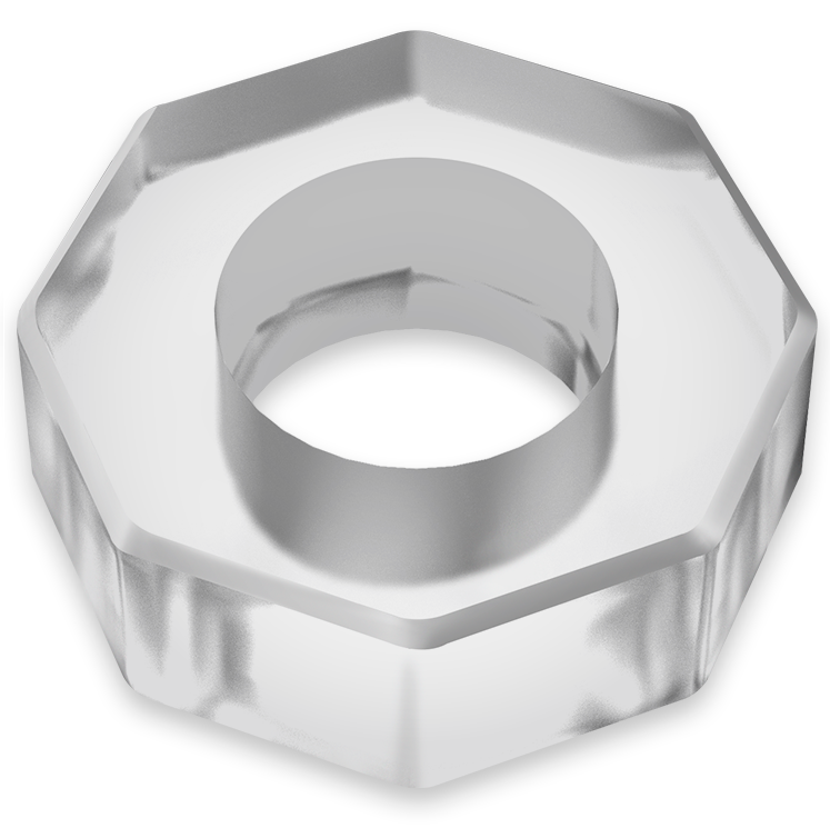 POWERING - SUPER FLEXIBLE AND RESISTANT COCK RING 5CM PR10 TRANSPARENT