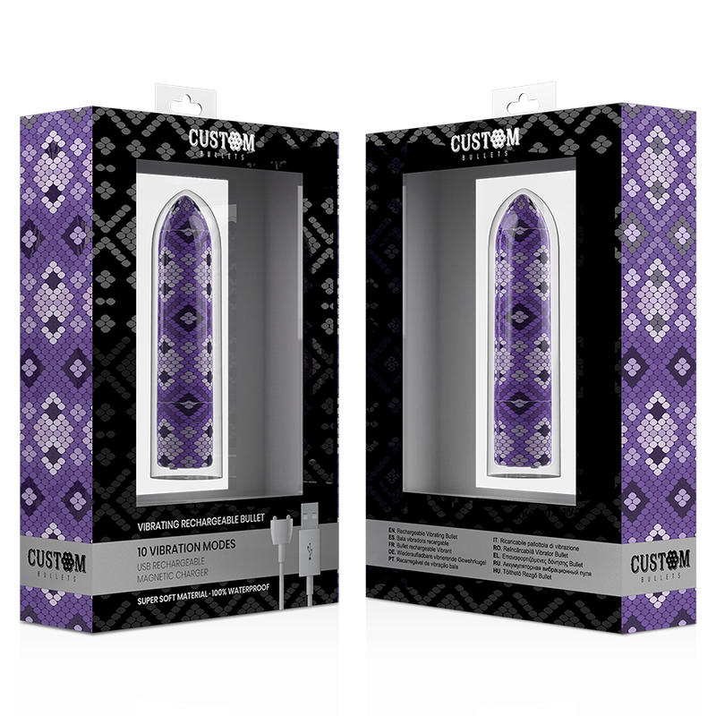 BALLES PERSONNALISÉES - BALLE MAGNÉTIQUE RECHARGEABLE VIOLET 10V