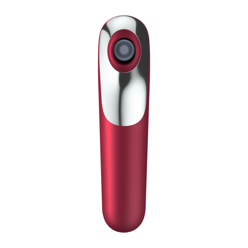 SATISFYER - VIBRATEUR DUAL LOVE ET VENTOUSE À AIR PULSÉ ROUGE