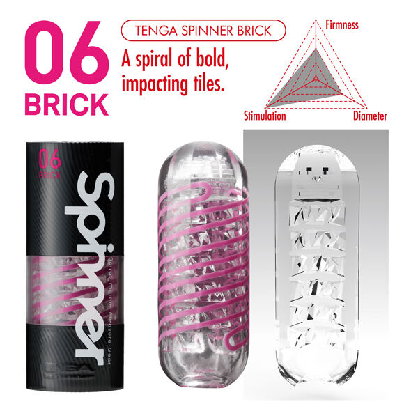 TENGA - BRICK MASTURBATOR SPINNER