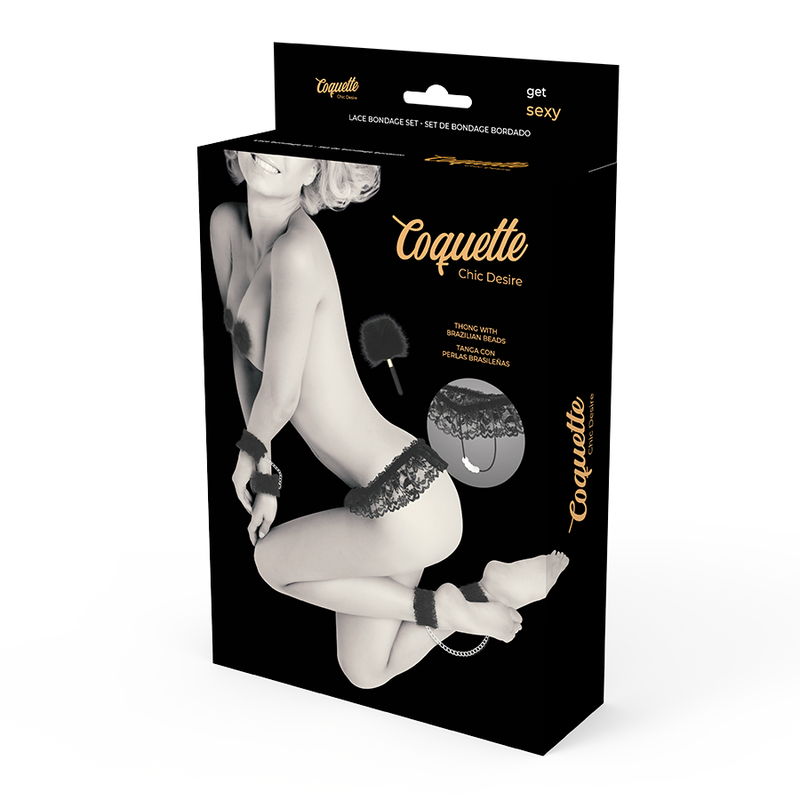COQUETTE CHIC DESIRE - LACE ACCESSORIES DELUXE BONDAGE SET