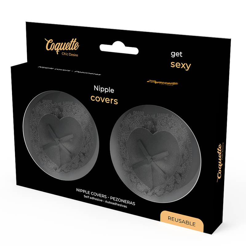 COQUETTE CHIC DESIRE - CACHE-MALIN EN DENTELLE NOIRE