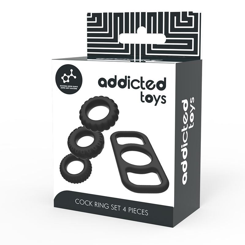 ADDICTED TOYS - COCK RING SET - 4 PIECES