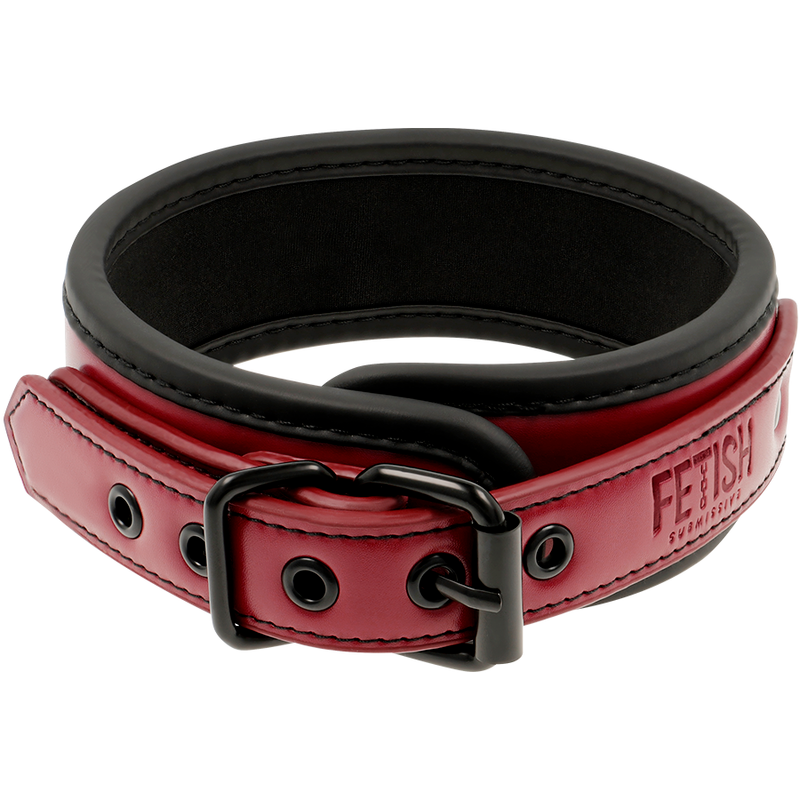 FETISH SUBMISSIVE DARK ROOM - COLLIER CHAÎNE AVEC DOUBLURE EN NÉOPRÈNE