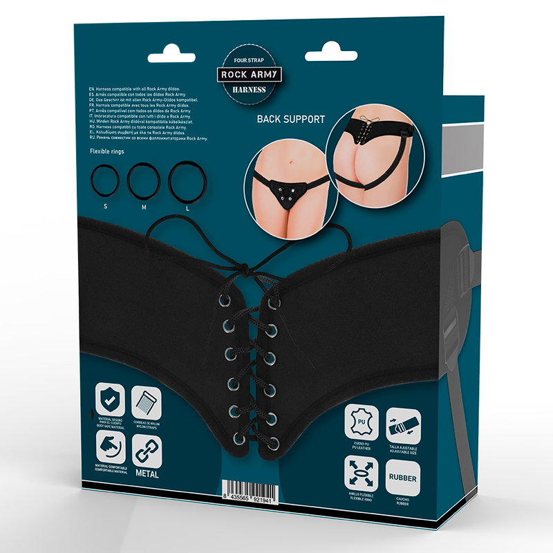 ROCKARMY - HARNAIS RÉGLABLE ET ANNEAUX SOUPLES