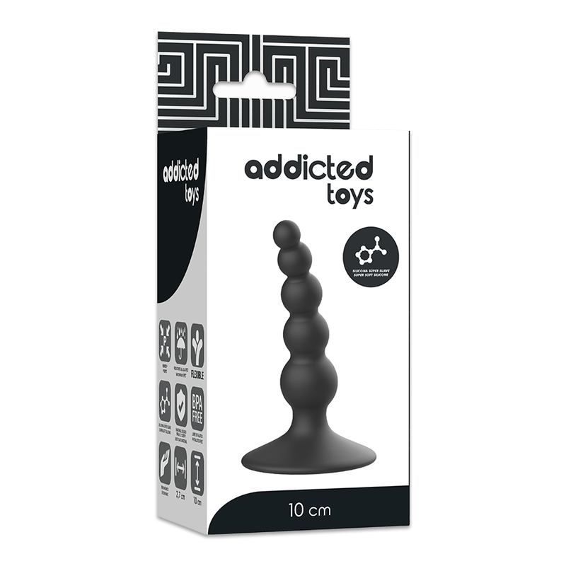 ADDICTED TOYS - 10CM BLACK ANAL SEX PLUG