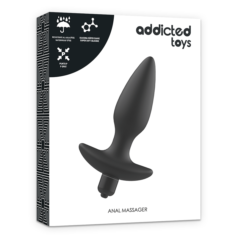 ADDICTED TOYS - PLUG DE MASSAGE ANAL AVEC VIBRATION NOIR