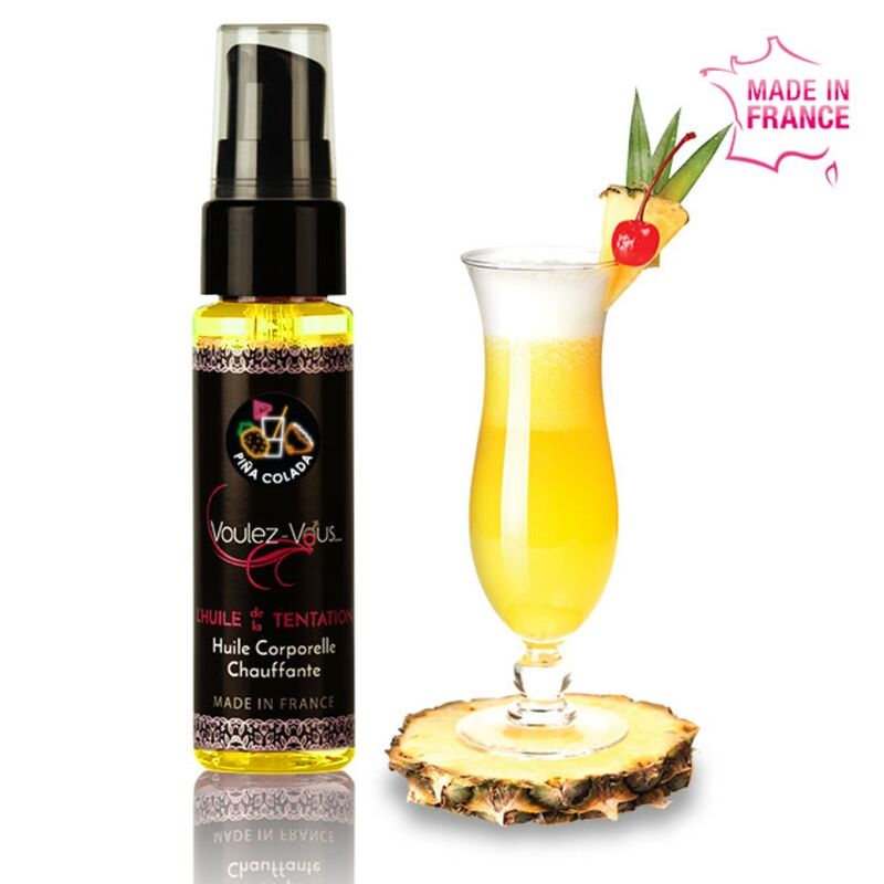 VOULEZ-VOUS - HUILE CORPORELLE RÉCHAUFFANTE PIÑA COLADA 35 ML