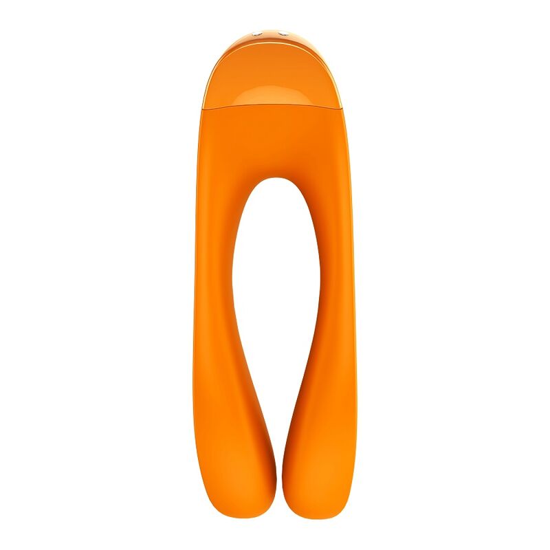 SATISFYER - CANDY CANE ORANGE FINGER VIBRATOR