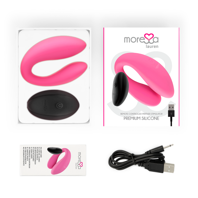 MORESSA - STIMULATEUR À TÉLÉCOMMANDE LAUREN POUR COUPLES