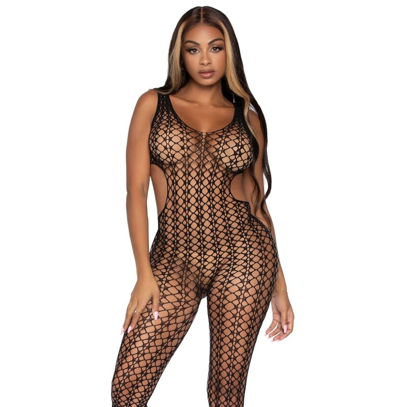 LEG AVENUE - BODYSTOCKING LATTICE RETE TAGLIA UNICA