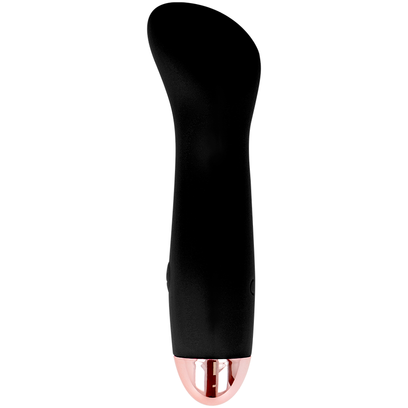 DOLCE VITA - ONE BLACK RECHARGEABLE VIBRATOR 10 SPEED