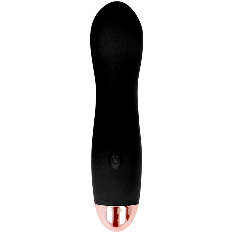 DOLCE VITA - ONE BLACK RECHARGEABLE VIBRATOR 10 SPEED