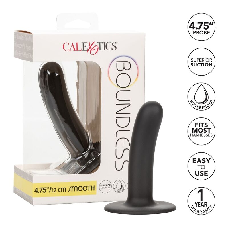 CALEXOTICS - BOUNDLESS DILDO 12 CM COMPATIBLE WITH SMOOTH HARNESS