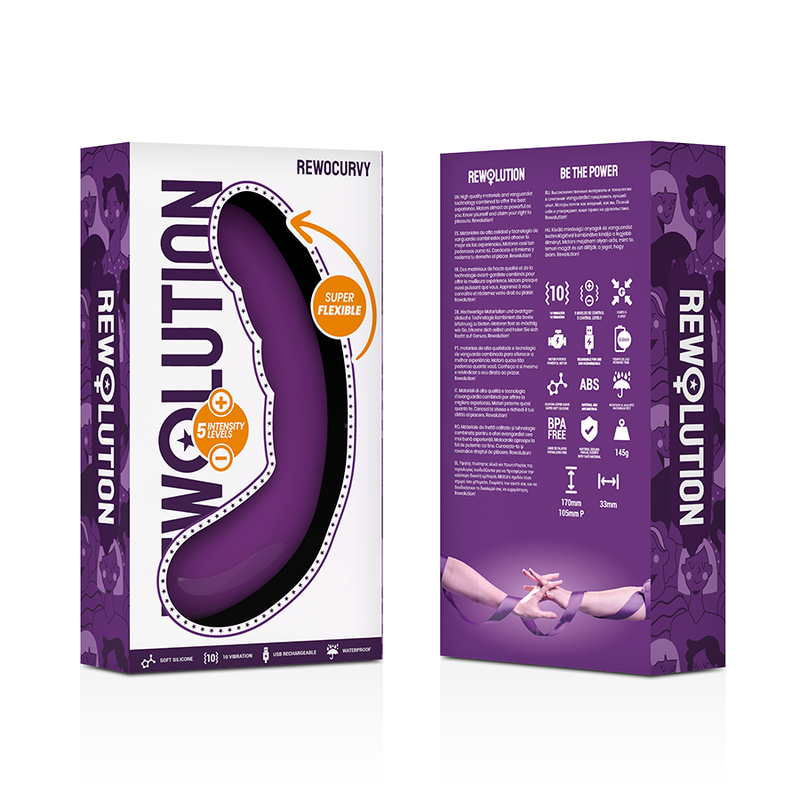 REWOLUTION - VIBRATORE FLESSIBILE RICARICABILE REWOCURVY