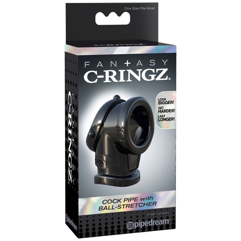 FANTASY C-RINGZ - COCK PIPE WITH STRETCH BALL