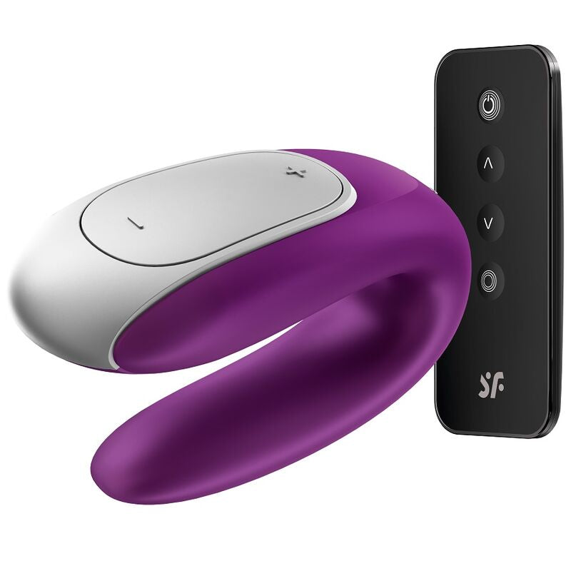 SATISFYER - FUNNY DOUBLE PARTNER VIBRATOR PURPLE