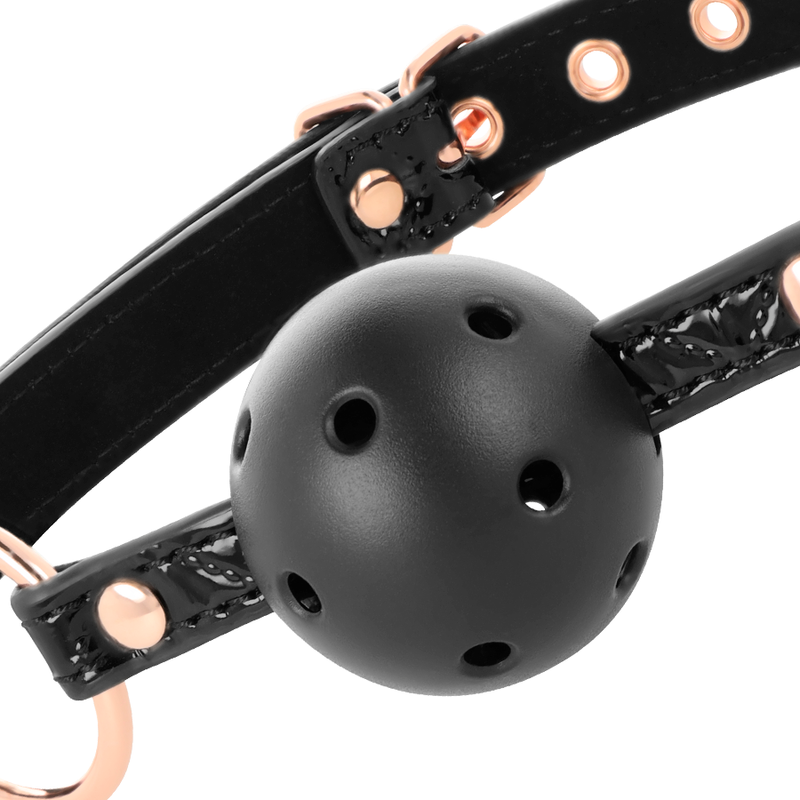 BEGME - BALL GAG VEGAN ÉDITION NOIRE EN CUIR