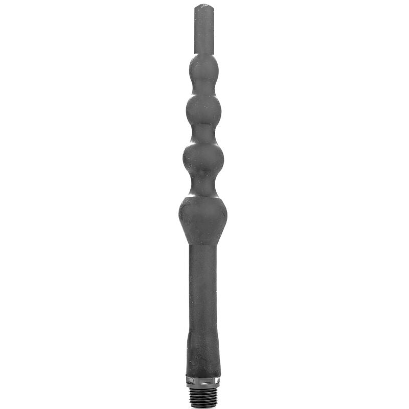 ALL BLACK - ANAL SHOWER WITH SILICONE BEADS 27 CM