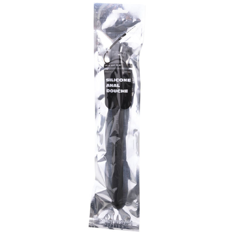 ALL BLACK - DOUCHE ANAL EN SILICONE MEGA RIPPLE 28,5 CM